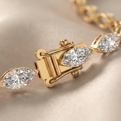 10.20 CT Marquise Cut Diamond Tennis Bracelet