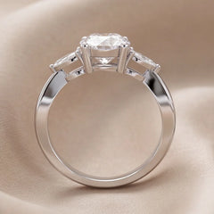 2.28 CT Round & Marquise Diamond Solitaire Ring