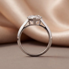 2 CT Heart Solitaire Ring