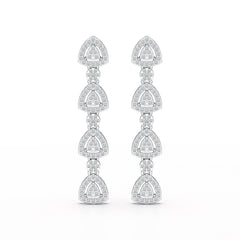 1.11 CT Lab Diamond Drop & Dangle Earring