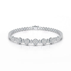 Exquisite 1.15 CT Lab Created Diamond Bracelet