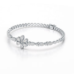 Baguette Cut 1.17 CT Lab Diamond Bracelet