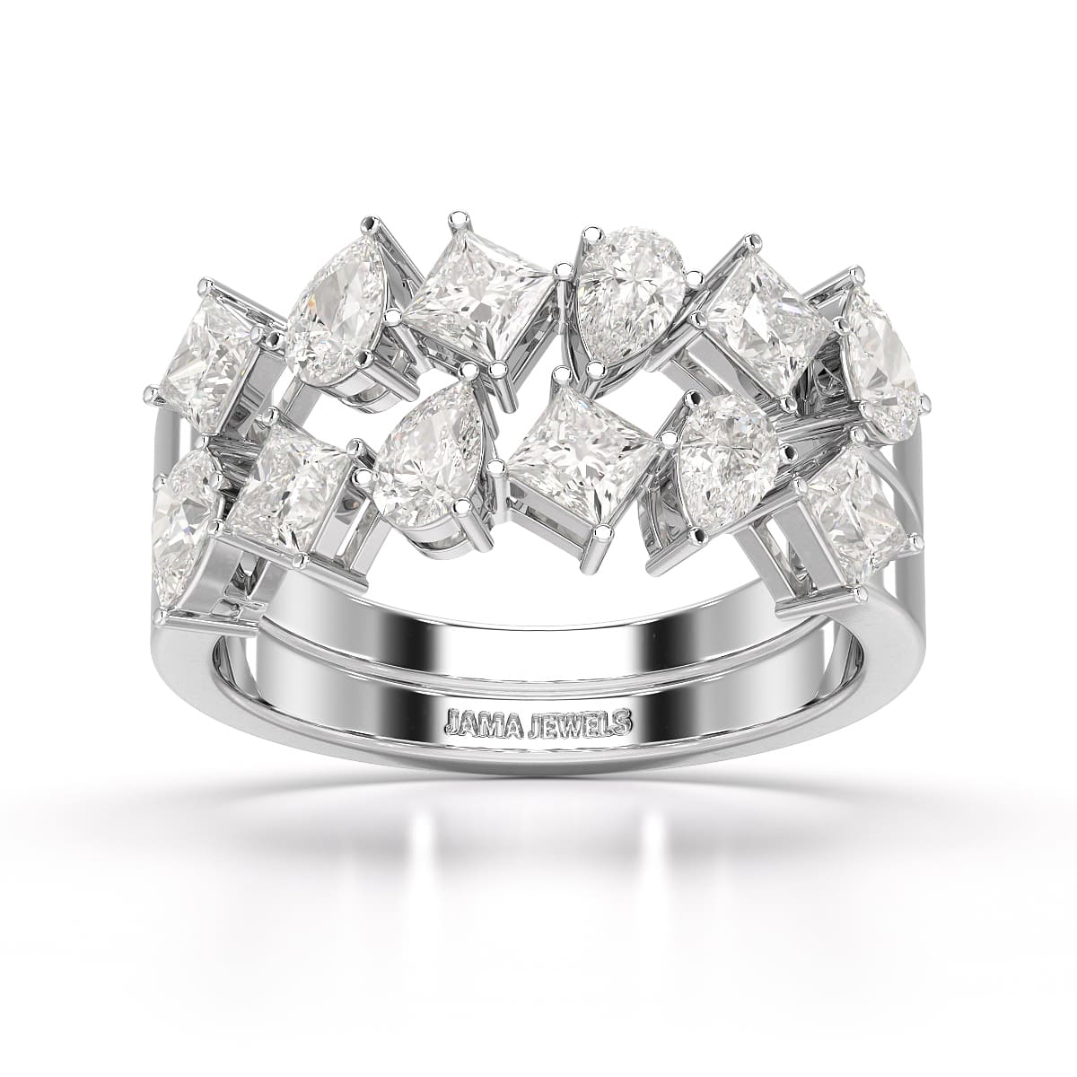 1.38 CT Two Layer Lab Diamond Ring