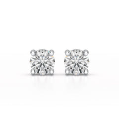 1.38 CT Single Diamond Stud Earrings - Jama Jewels 