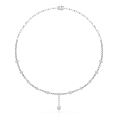 2.4 CT Lab Diamond Drop Necklace