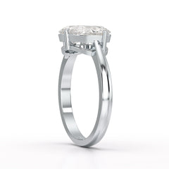 1.6 Carat Pear Cut Lab Diamond Ring
