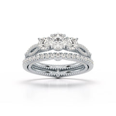 1.78 White Gold Twisted Lab Diamond Ring