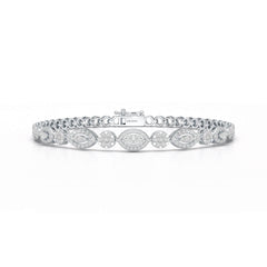 1.7 CT Marquise Cut Diamond Classic Bracelet