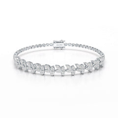 1.95 CT Marquise Cut Diamond Lab Created Bracelet