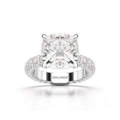 11.4 CT Lab Diamond Cushion Cut Ring