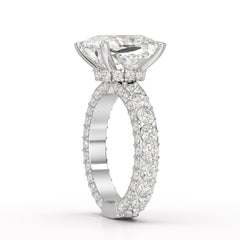 11.4 CT Lab Diamond Cushion Cut Ring