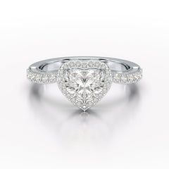1.73 CT Heart Cut Lab Diamond Engagement Ring - Jama Jewels 