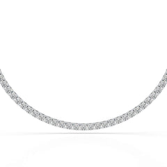 15.86 CT Round Brilliant Riviere Lab Diamond Necklace