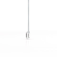 1 CT Emerald Cut Lab Grown Diamond Solitaire Pendant
