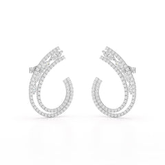 2.2 CT Lab Diamond Marquise Cut Stud Earrings