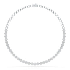 6.77 Carat Lab Diamond Riviere Necklace