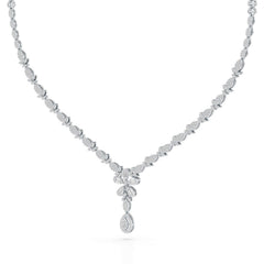 2.5 CT Baguette Cut Lab Grown Diamond Necklace