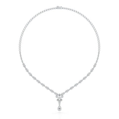 2.5 CT Baguette Cut Lab Grown Diamond Necklace