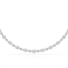 4.53 CT Marquise Cut Lab Diamond Necklace