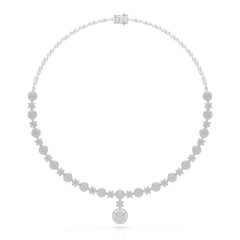 4.59 Carat Lab Grown Diamond Round Shape Necklace