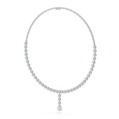 Pear Cut Lab Diamond 5.22 CT Necklace