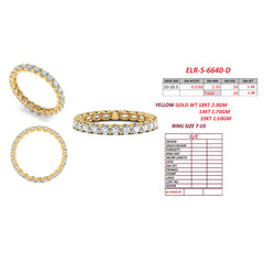 1.49 CT Round Full Eternity Ring