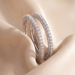 16.35 Round Diamond Eternity Bangle Pair