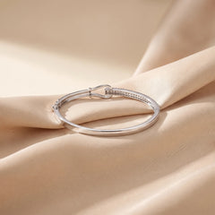 1 CT Pavé Buckle Bangle