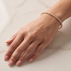 4.14 CT Round Brilliant Tennis Bracelet