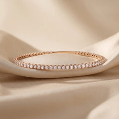 4.14 CT Round Brilliant Tennis Bracelet