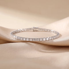 6.60 CT Emerald-Cut Diamond Tennis Bracelet