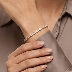 7.59 CT Pear Cut Tennis Bracelet