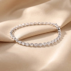 3.90 CT Pear Cut Tennis Bracelet