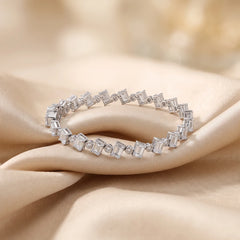 11.76 CT Emerald-Cut Diamond Tennis Bracelet