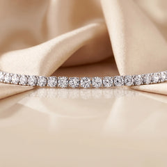 7.18 CT Round Cut Tennis Bracelet