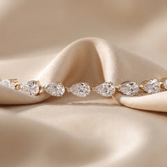 7.1 CT Pear Cut Tennis Bracelet