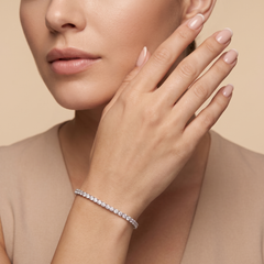3.08 CT Round Diamond Tennis Bracelet