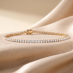 3.08 CT Round Diamond Tennis Bracelet