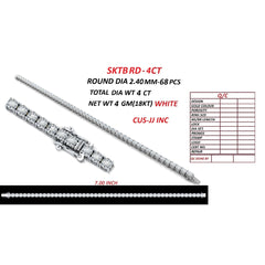4 CT Round Tennis Bracelet