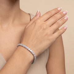 8.22 CT Marquise Cut Tennis Bracelet