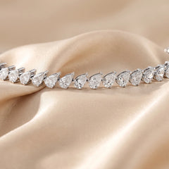 4.50 CT Pear Diamond Tennis Bracelet