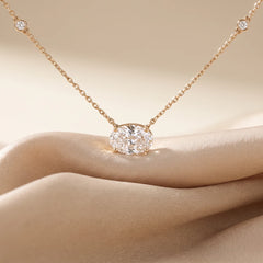 2.20 CT East-West Oval Pendant