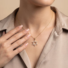 0.50 CT Star of David Pendant