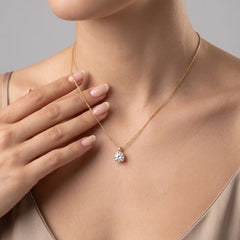 2 CT Round Solitaire Pendant