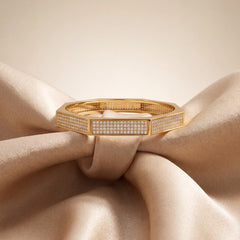 3.07 CT Diamond Pavé Octagonal Bangle