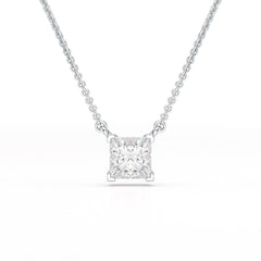 1 CT Lab Grown Diamond Princess Pendant