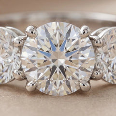 5 CT Round Diamond Half Eternity Ring