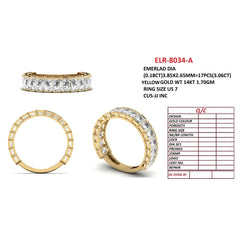 3.06 CT Emerald-cut Diamond Half Eternity Ring