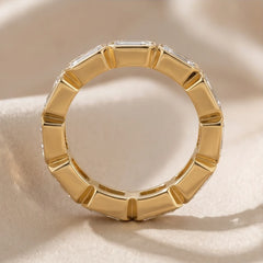 4.95 CT Emerald-Cut Diamond Full Eternity Ring