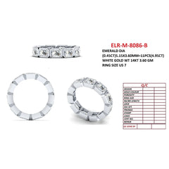 4.95 CT East-West Diamond Full Eternity Ring